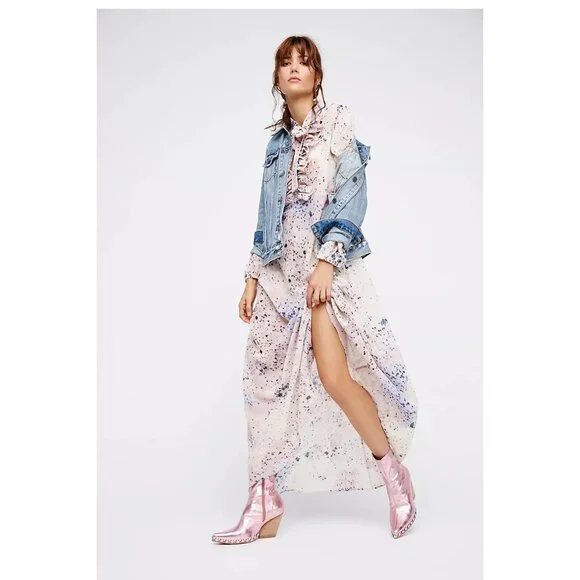 Free People Lily & Lionel Star Maxi Dress S - Picture 13 of 13